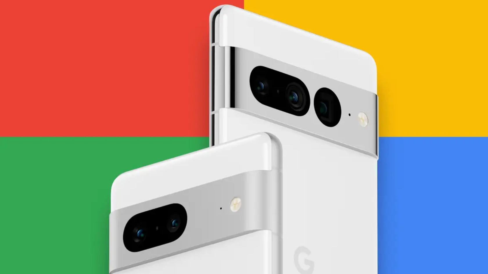 Google Pixel smartphone with camera lens focused on a stunning landscape